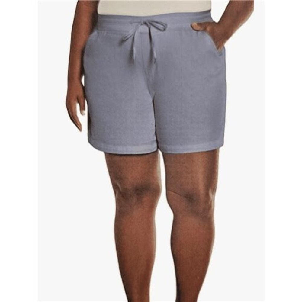 Orvis Women's Cotton Blend Athletic Shorts Comfortable (Blue, XX-Large)